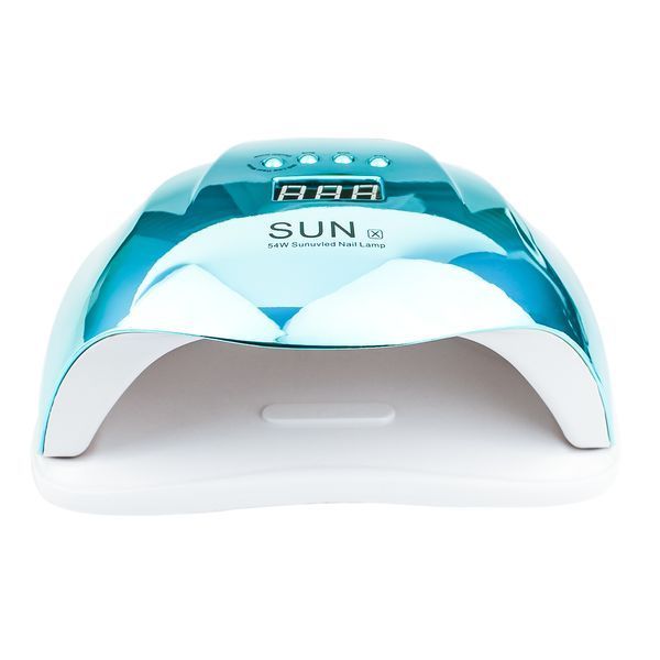 Лампа для манікюру настільна SUN X 54W потужна професійна манікюрна лампа, швидко сушить нігті Бірюза xh1100199 фото
